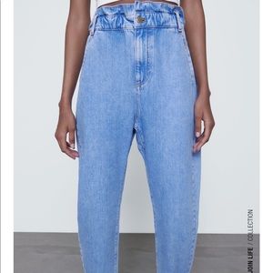 Zara Paperbag baggy pants- NEW, never worn